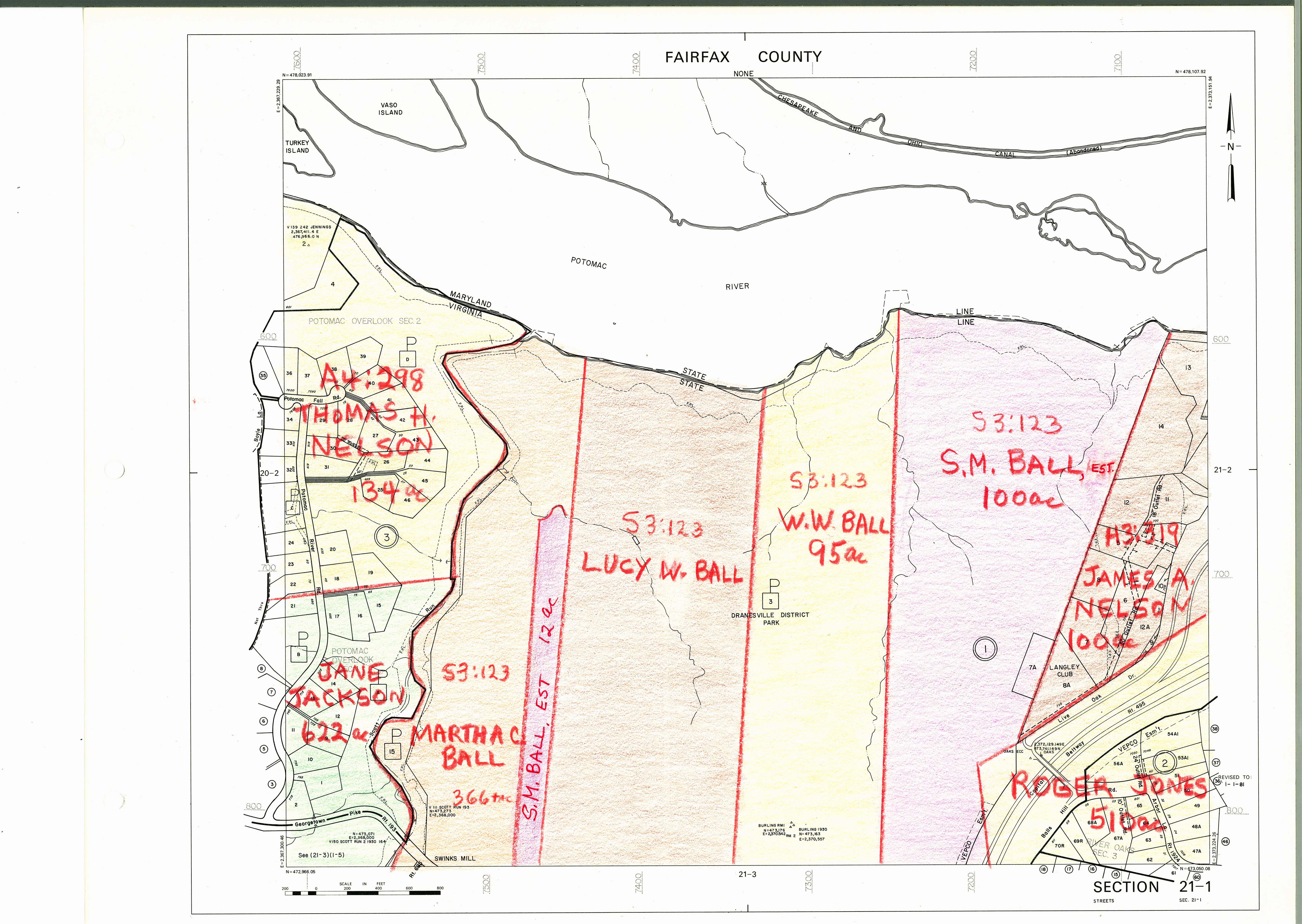1860 Fairfax County Maps History Commission
