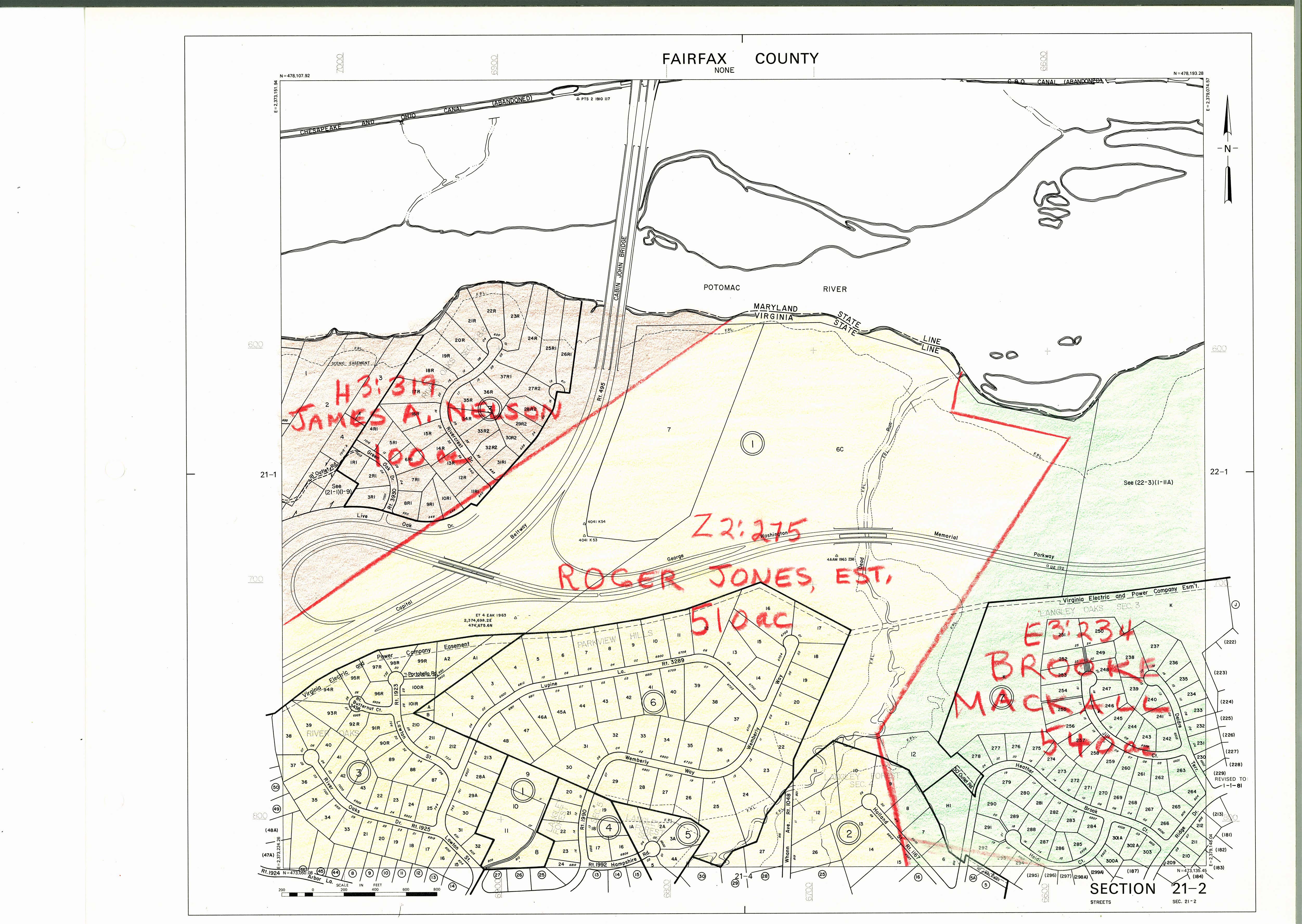 1860 Fairfax County Maps | History Commission image.