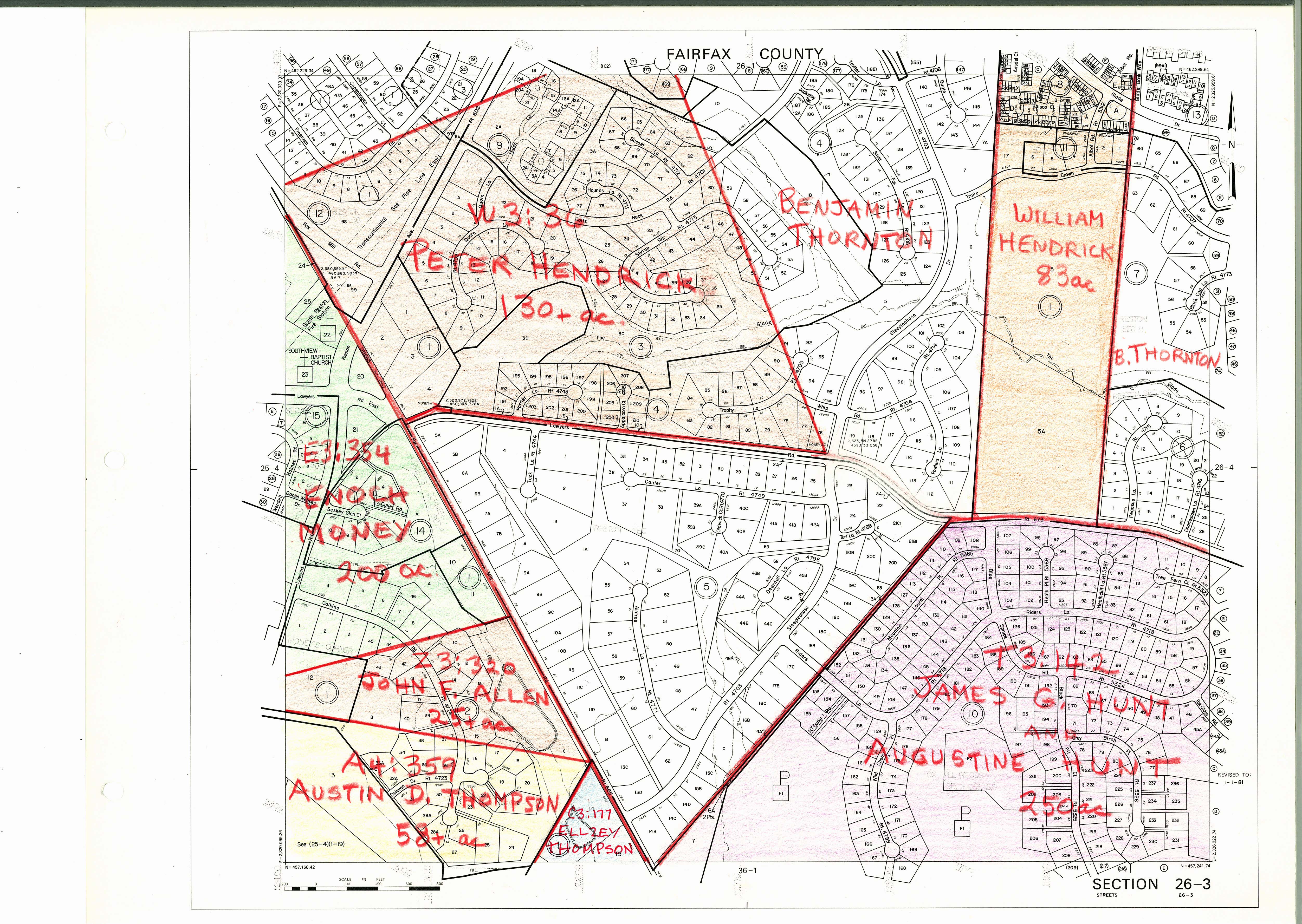 1860 Fairfax County Maps | History Commission image.