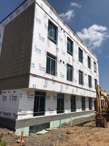 Outside view of Construction progress