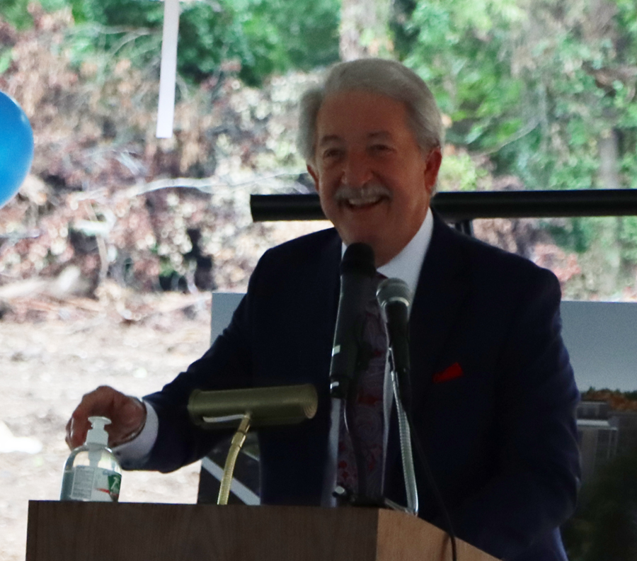 Former Chairman Schwaninger at the Groundbreaking of the Residences at North Hill