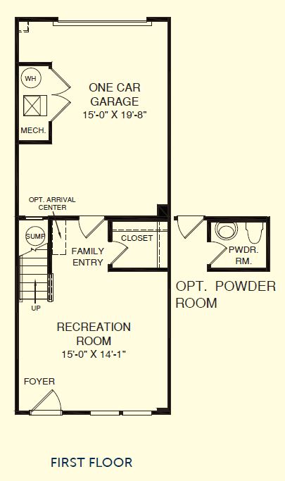 First floor layout