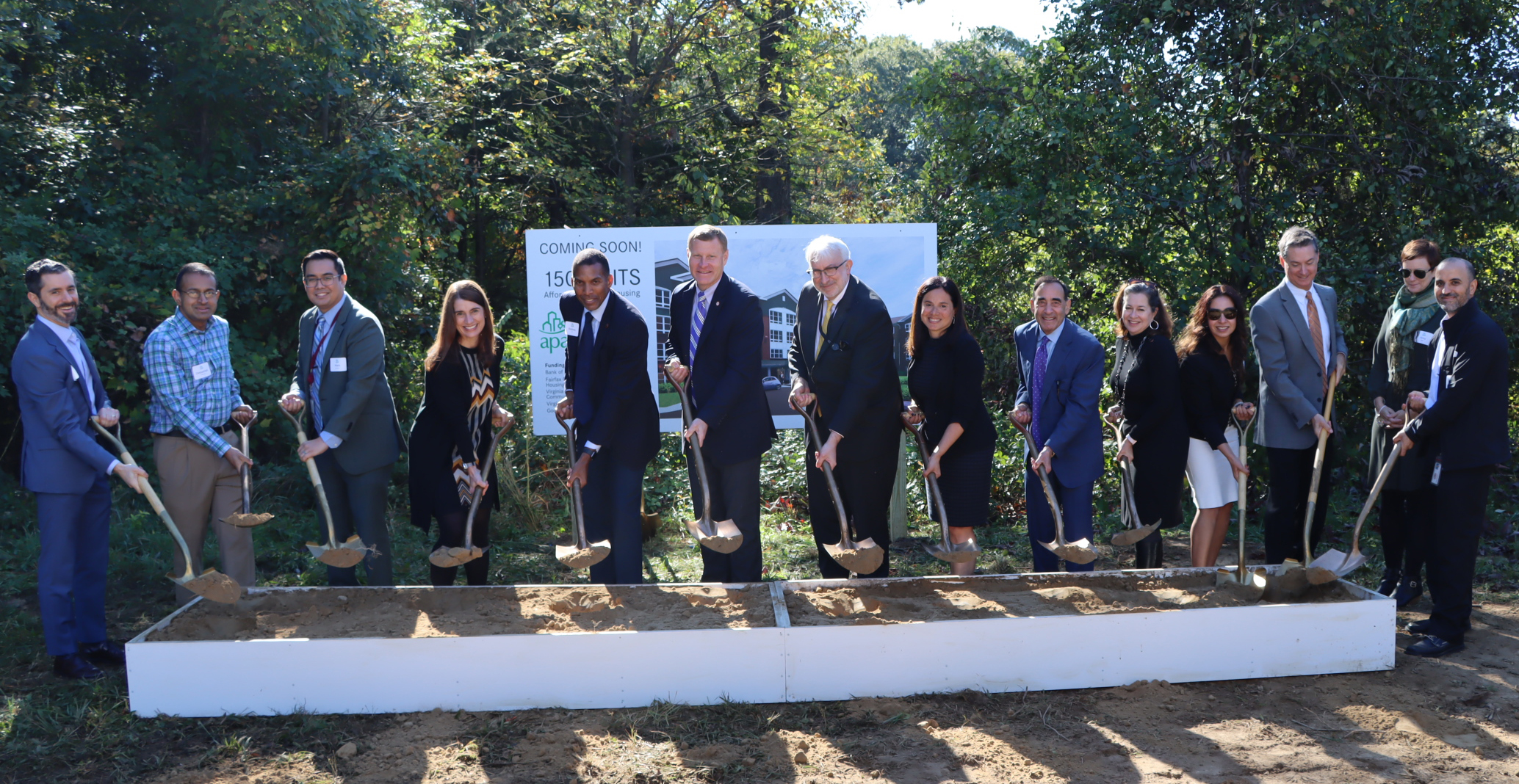 Tom Fleetwood at Groundbreaking of Oakwood Apartments in 2022