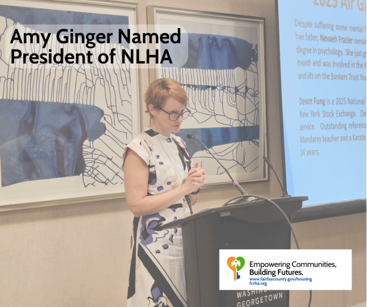 Amy Ginger at podium
