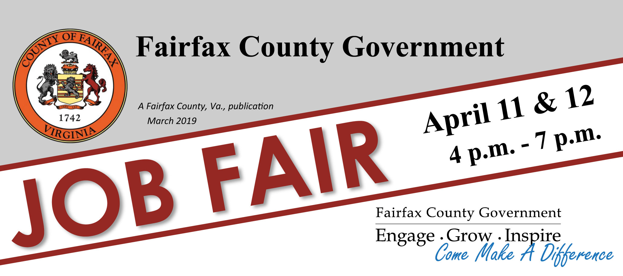 2019 Fairfax County Government Job Fair Human Resources