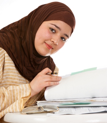 Image of student studying