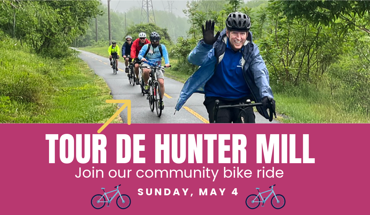 Tour de Hunter Mill. Join us for this community bike ride on May 4