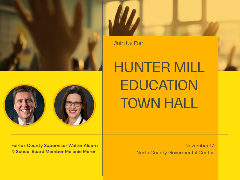 Hunter Mill Education Town Hall on Nov. 17