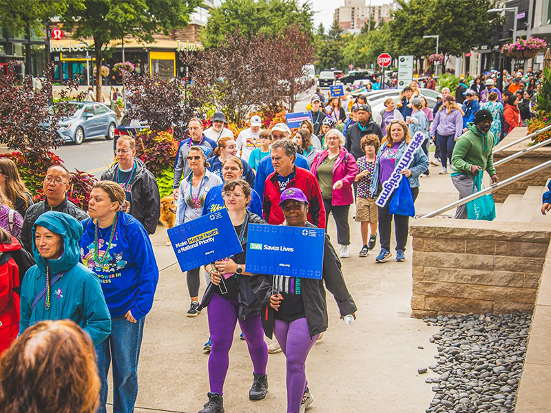 Participants in the 2026 Fairfax Out of the Darkness Walk