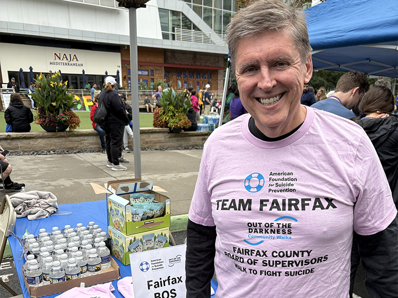 Walter Alcorn joined the 2026 Fairfax Out of the Darkness Walk