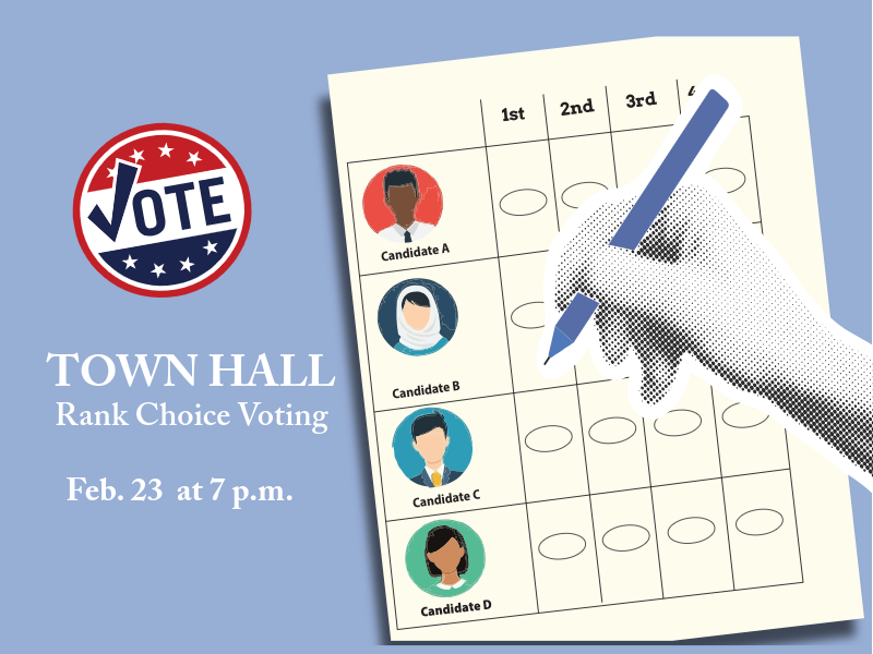 Ranked Choice Voting Town Hall Feb. 23 2026