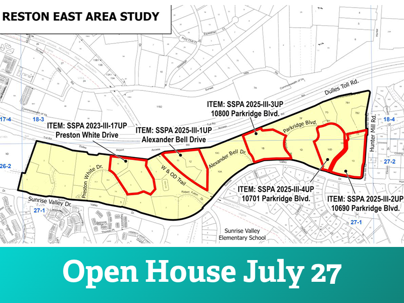 Reston East Planning Study open house July 27