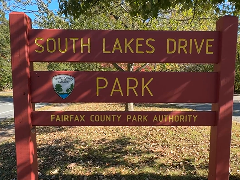 South Lakes Drive Park sign