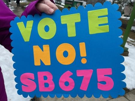 Sign that says no to SB 675