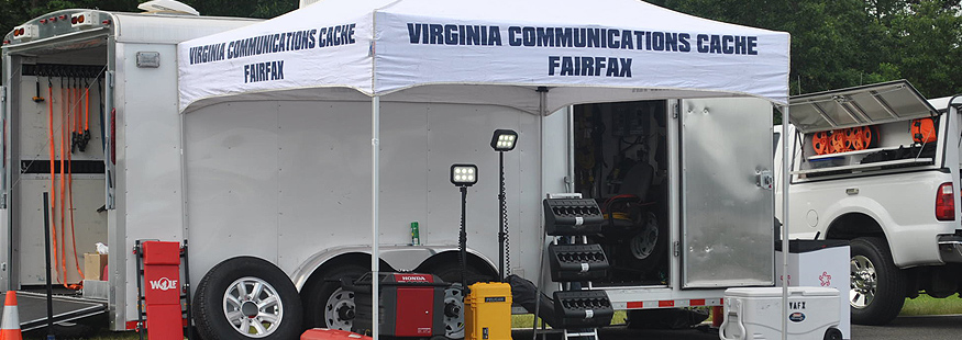 Virginia Communications Cache Fairfax Tent