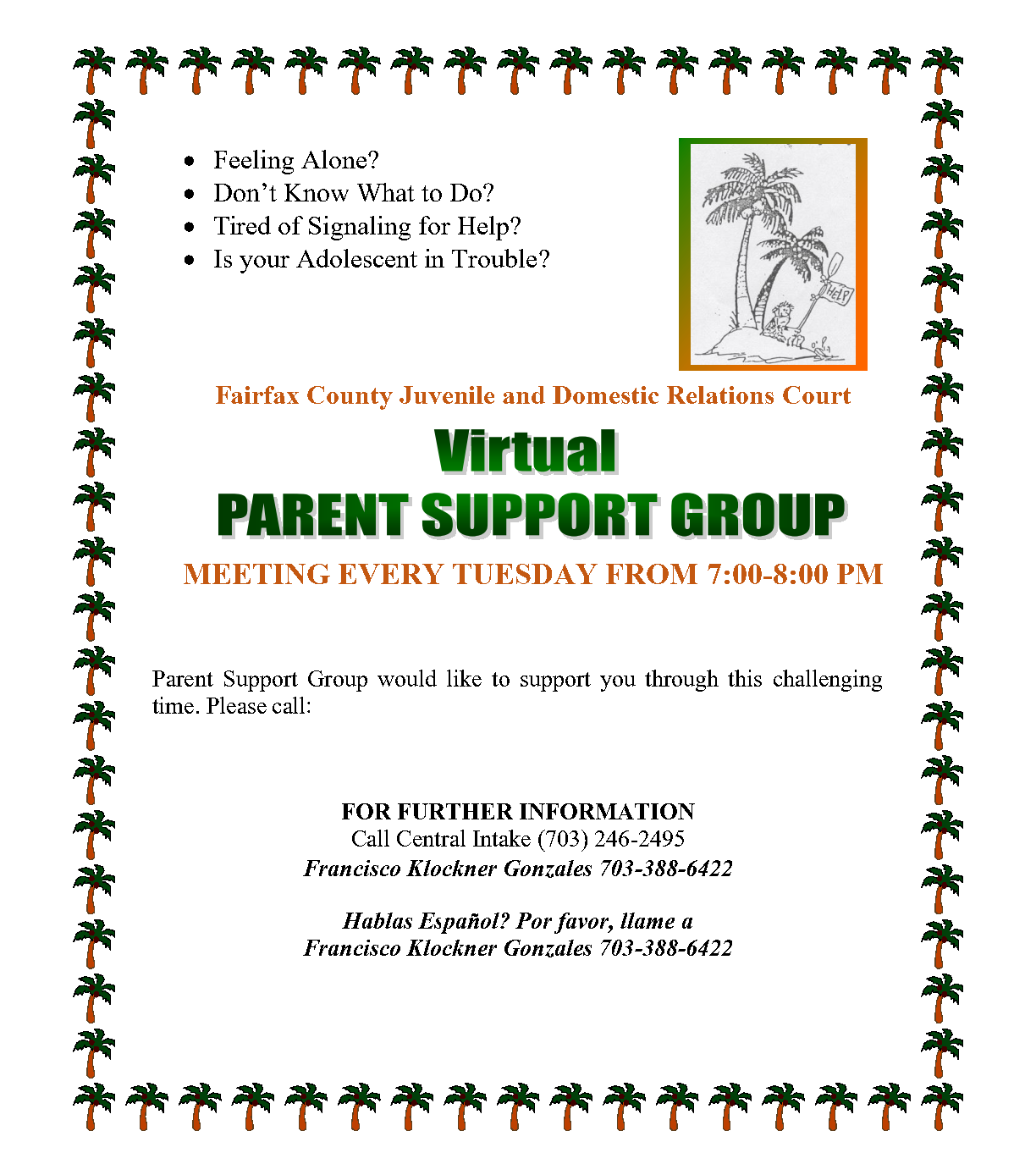 Parent Support Group Flyer