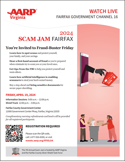 SCAM JAM flyer