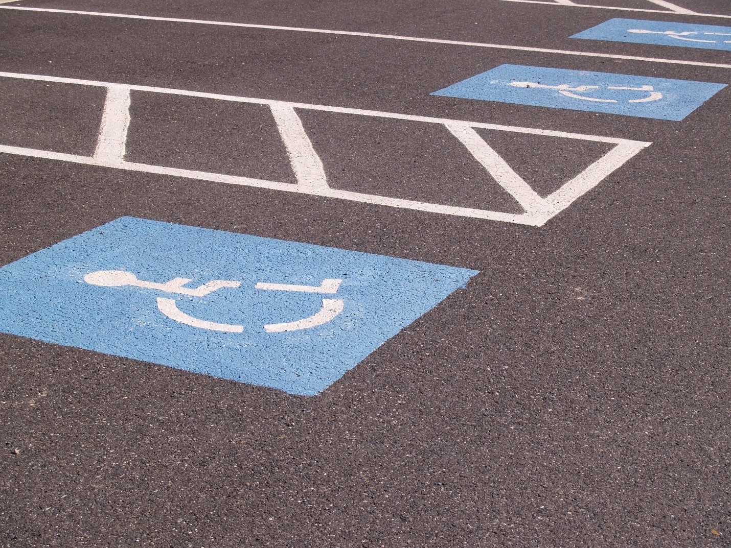 Accessible parking lot