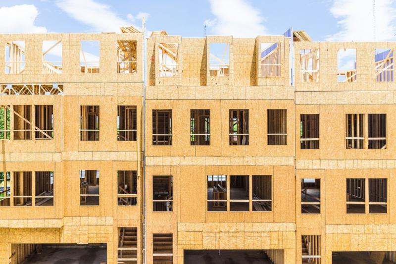 framing only on townhouse row