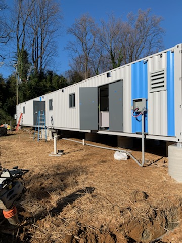 Cargo container for health lab