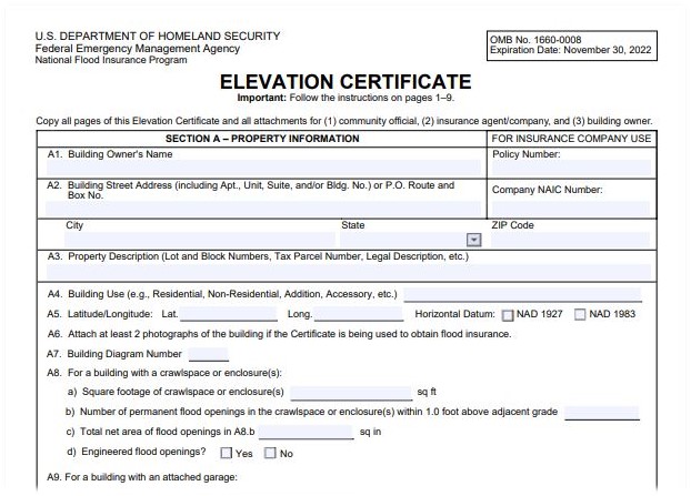 Elevator certificate