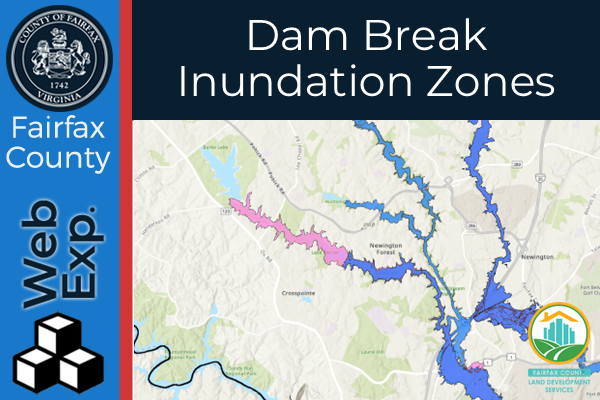 Dam Break Inundation Zones map section