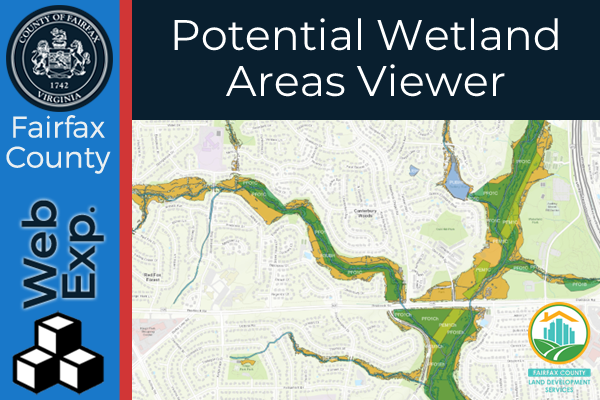 Potential Wetlands Area map section