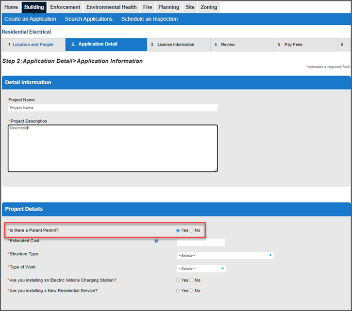 Parent Permit screenshot