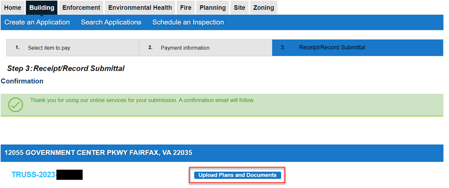 Step 3: Receipt/Record Submittal