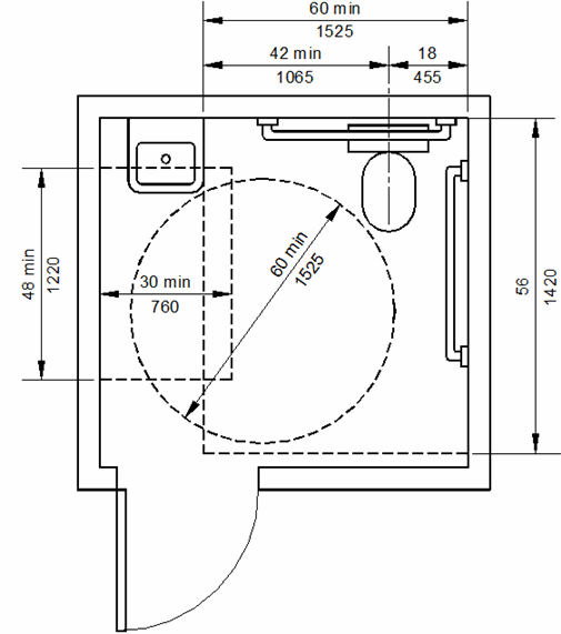 Typical Single User Toilet Room