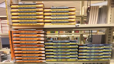 Vox books stacked