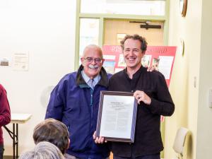 U.S. Rep. Gerry Connolly and Oakton Library Branch Manager David Shaffer