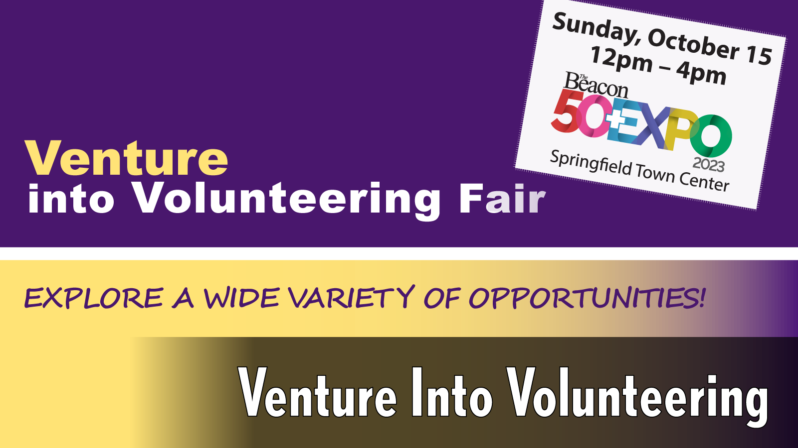 Venture Into Volunteering