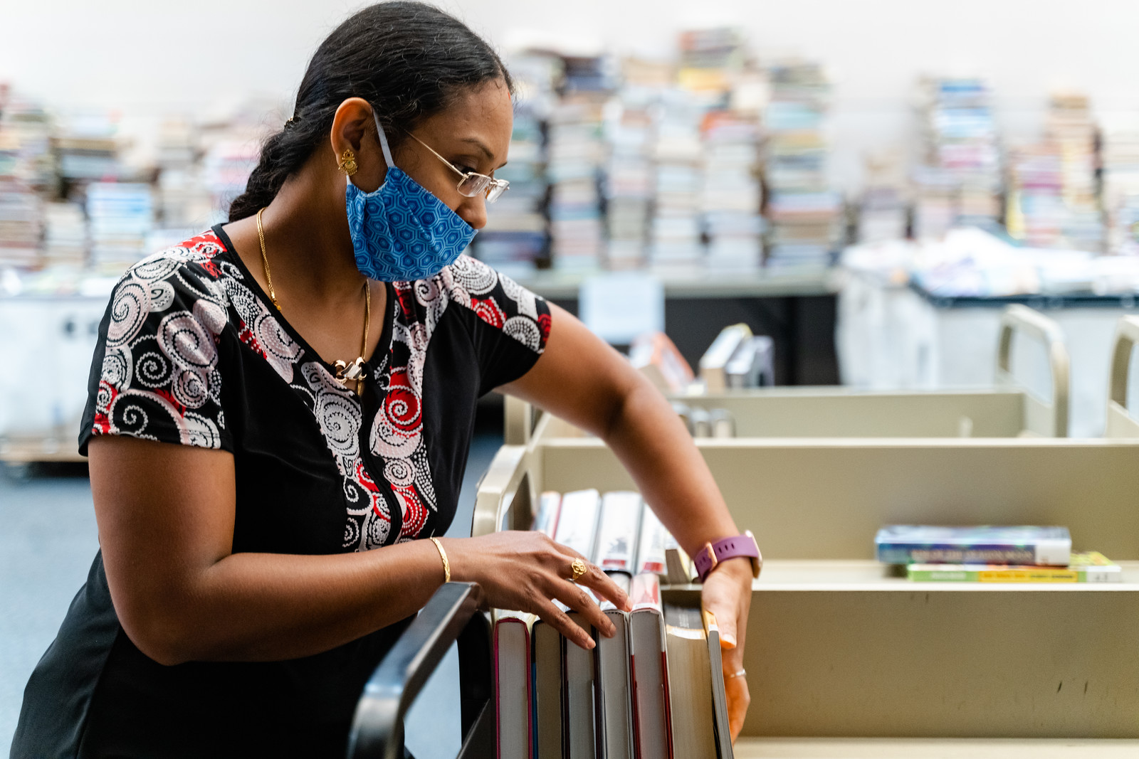 librarian cataloging books