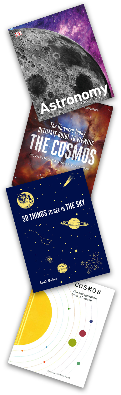 Recommended astronomy book covers