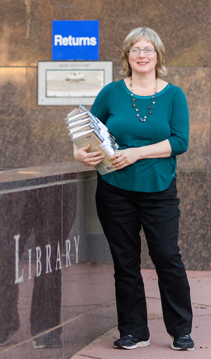 Youth Services Librarian Aliya Parvez at Tysons-Pimmit Regional Library