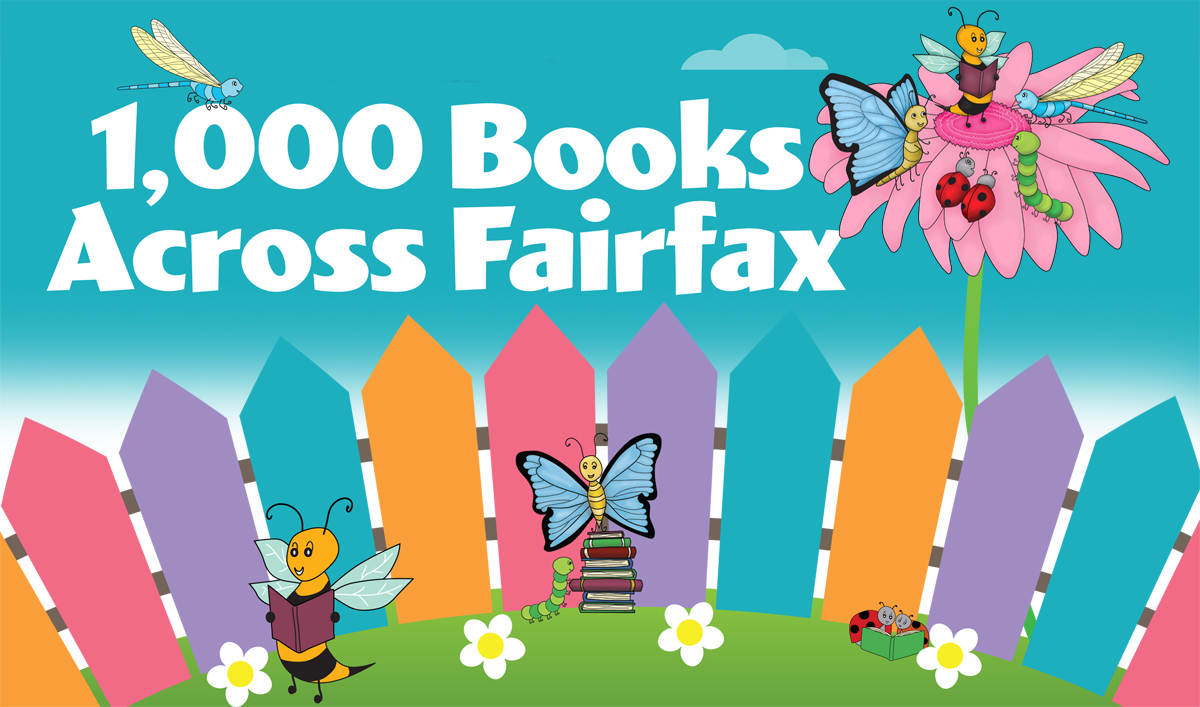1,000 Books Across Fairfax graphic