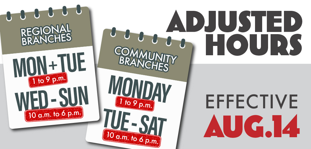 Modified branch hours for community and regional locations