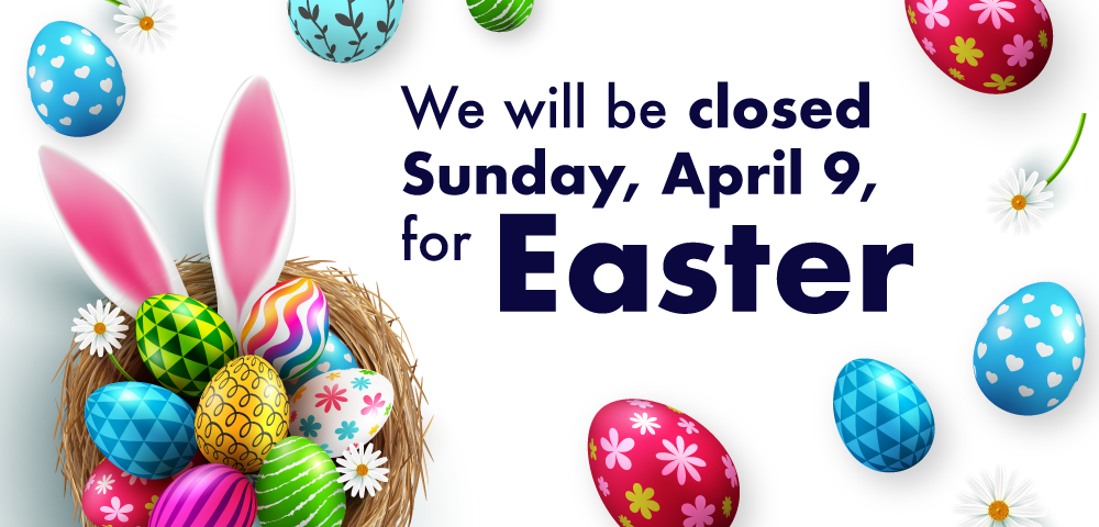 All FCPL branches will be closed on Sunday, April 9 for Easter