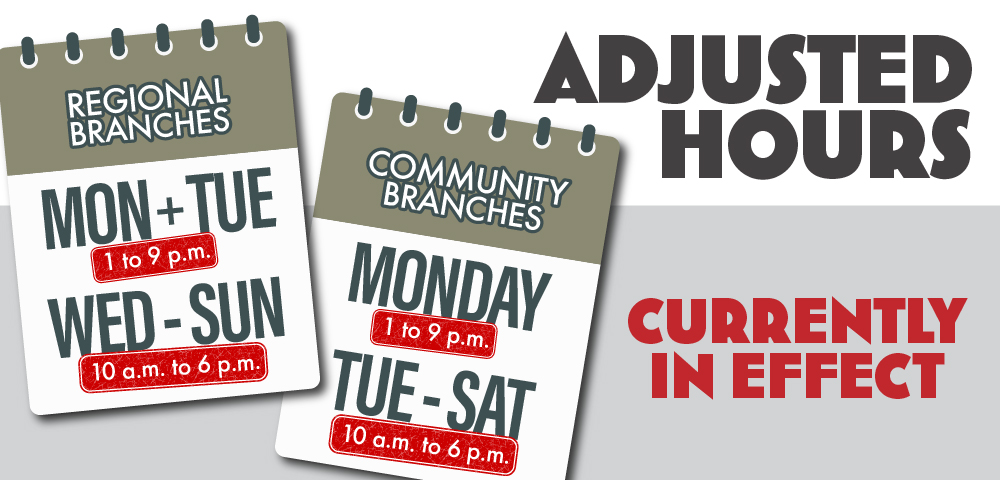 Modified branch hours for community and regional locations