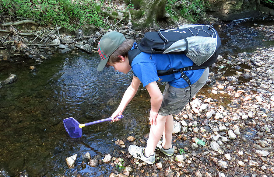 fun with a nature backpack