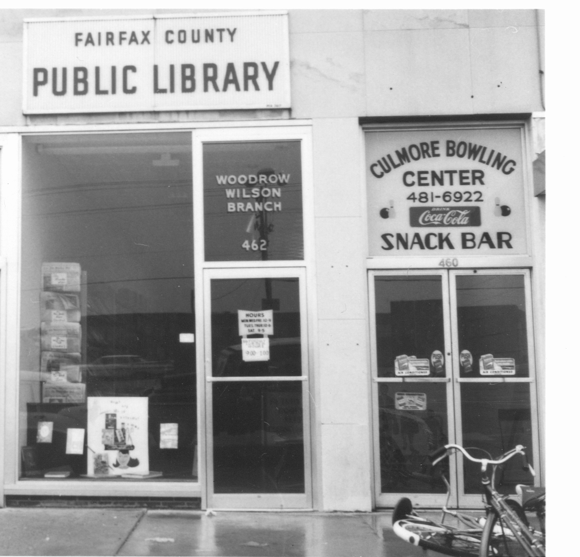 Culmore Shopping Center location of Woodrow Wilson Library