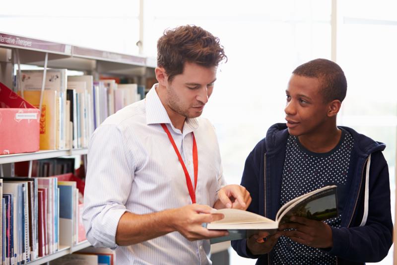 Library staff supports teen with search for tough subject matter