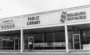 1960s photo of John Marshall Library storefront