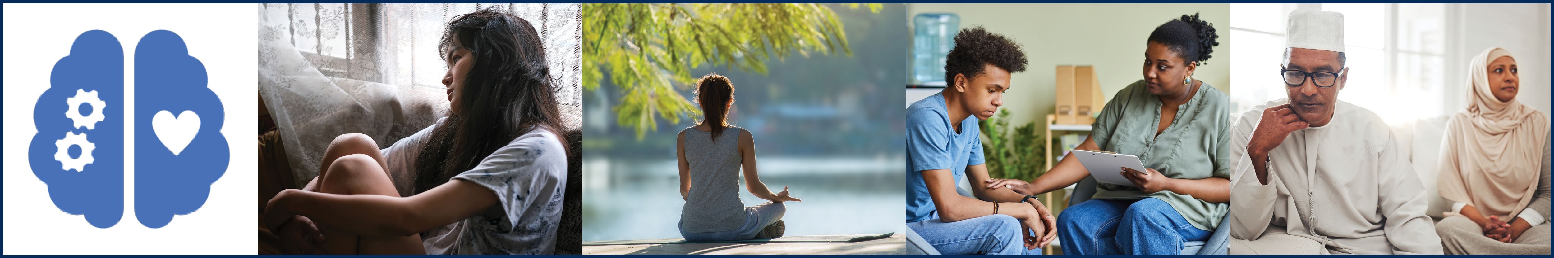 photo strip of images reflecting good mental health