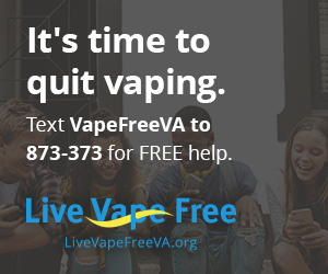 It's time to quit vaping. Text VapeFreeVA to 873-873 for FREE help.  Live Vape Free. Livevapefree.org