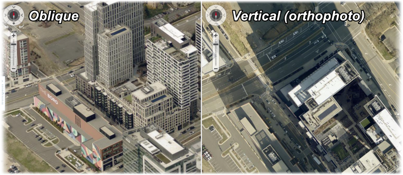 2026 Oblique and vertical aerial photography showing The Boro in Tysons
