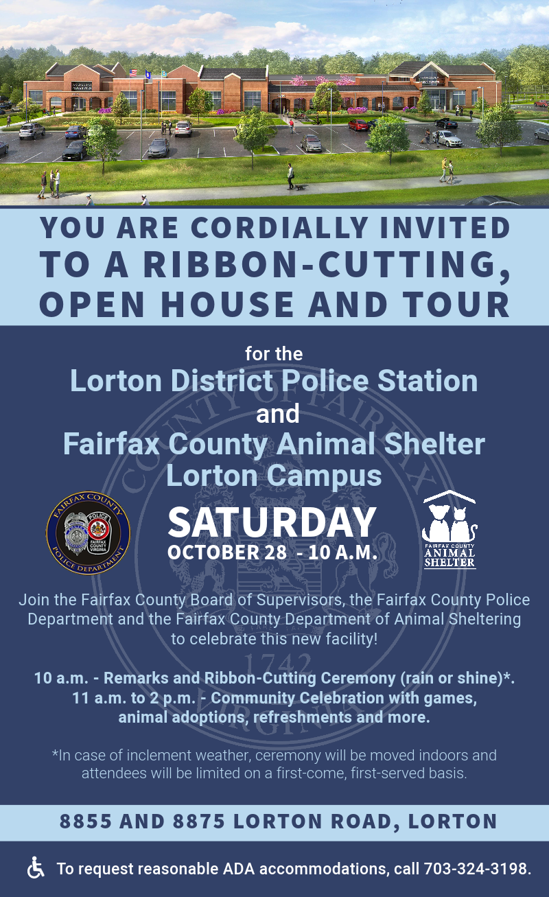 Lorton Police Station and Animal Shelter Grand Opening Invitation