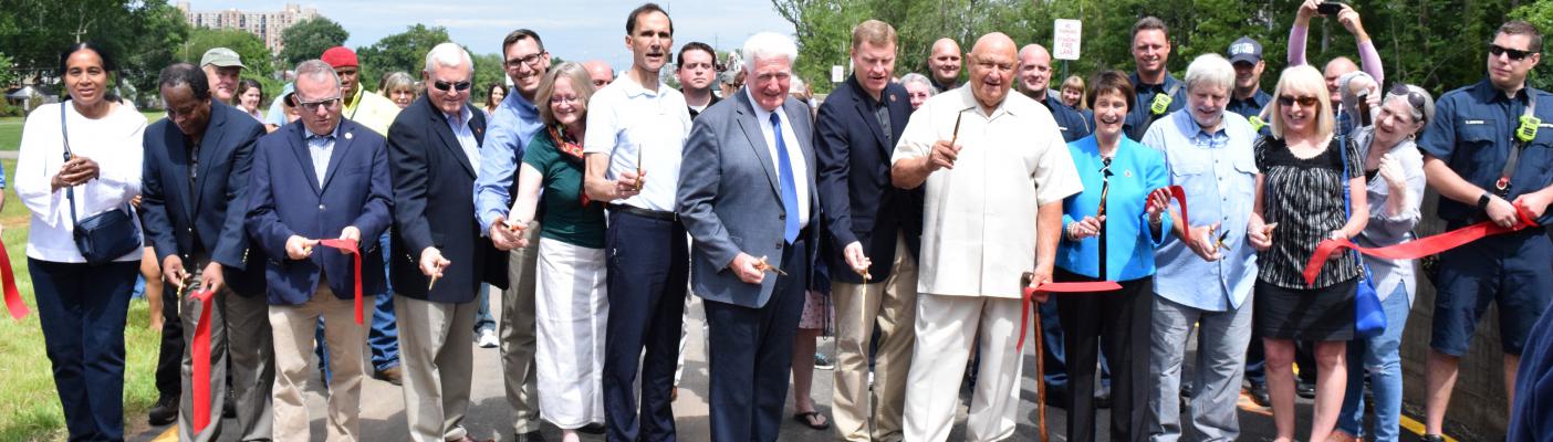 Huntington Levee Ribbon Cutting