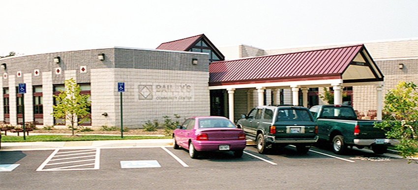 Bailey's Community Center, exterior in the 1990s